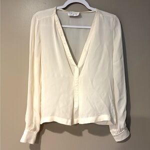 ALC revolve Cream 100% silk lightweight blouse